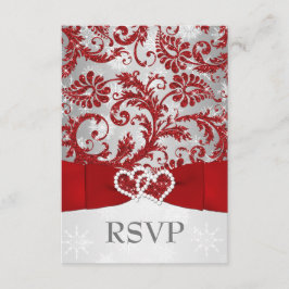 Resposta de Convite de Casamento Winter Wonderland