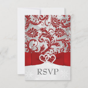 Resposta de Convite de Casamento Winter Wonderland