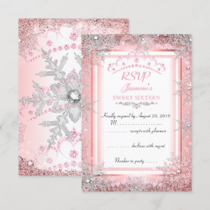 Resposta de Convite para Festa Sweet 16 de Inverno