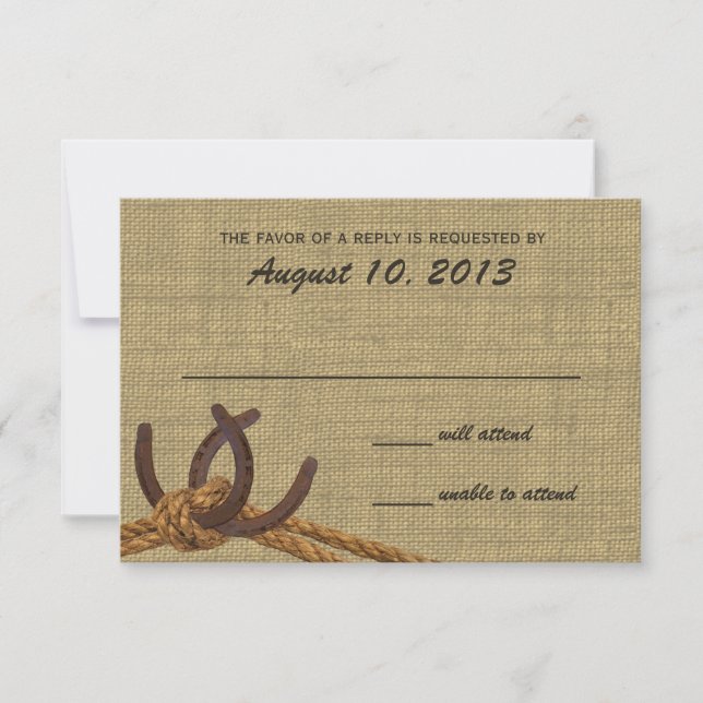 Resposta de Cordas e Sapatos de Cavalo (Frente)