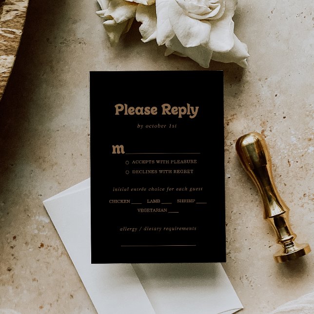 Resposta de Escolha de Menu de Casamento Minimalis (Criador carregado)