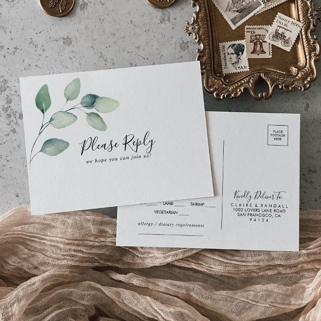 Resposta de Escolha de Menu de Folhas Verdes Forma (Criador carregado)