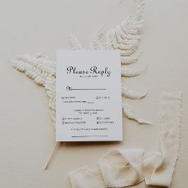 Resposta de Escolha do Menu de Casamento Minimalis