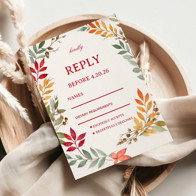 Resposta de Folhas Botânicas de Outono (Criador carregado)
