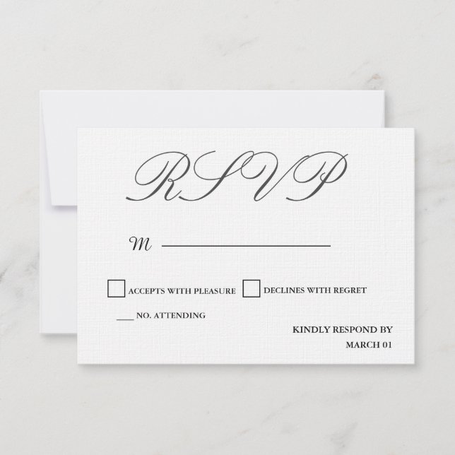 Resposta de Linen Resposta Moderna Simples Minimal (Frente)