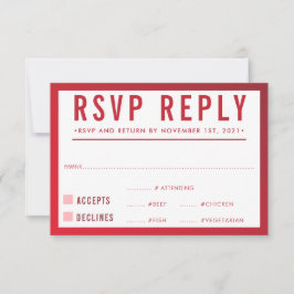 RESPOSTA DE RESPOSTA DE RSVP gradiente moderno bur
