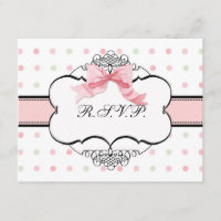 Resposta de RSVP Bat Mitzvah - Arco francês Dot Sw