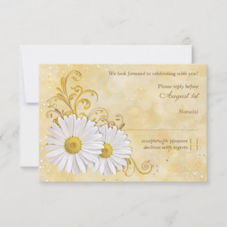 Resposta de RSVP de Casamento com Margarida Shasta