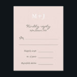 Resposta de RSVP de Casamento de Wreath de Monogra<br><div class="desc"></div>