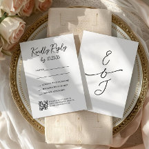 Resposta de RSVP de Casamento Simples e Caprichoso