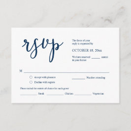 Resposta de RSVP de Convite de Casamento, Cartão d