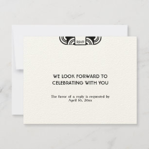 Resposta de RSVP de fechamento de casamento em fel