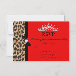 resposta de RSVP de leopardo vermelho para Quincea