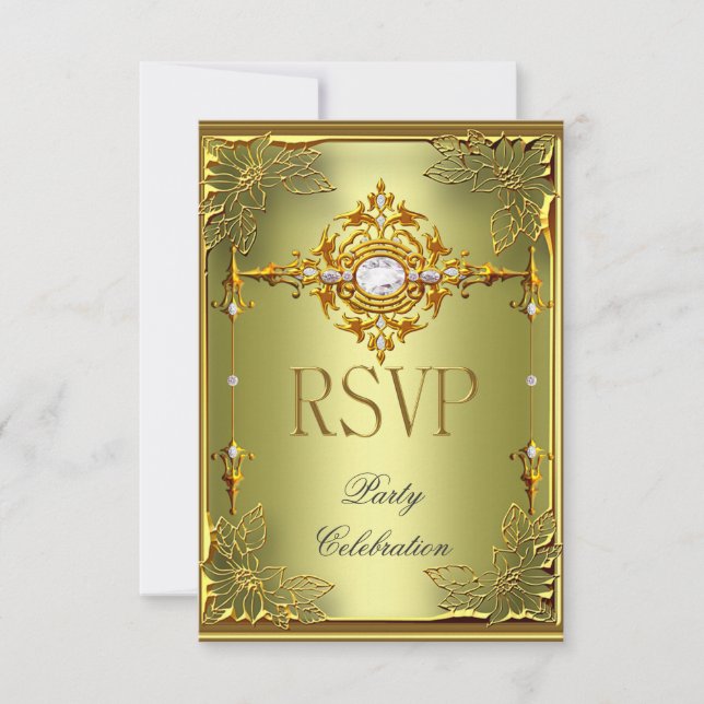 Resposta de RSVP Elite Abacate Verde Dourado (Frente)