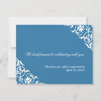 resposta de RSVP para cartão de casamento com cant