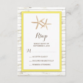 Resposta de RSVP para Casamento na Praia com Estre