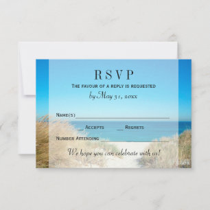 Resposta de RSVP para Casamento na Praia de Seagra