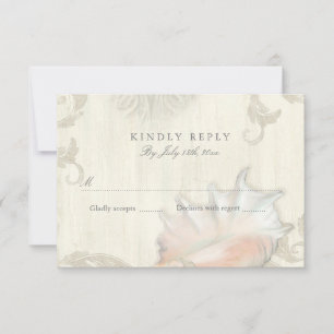 Resposta de RSVP: Shell de Conch de Seashell em Pr