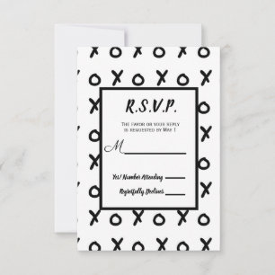 Resposta de RSVP X O XO X&O's Branco & Preto Tendê