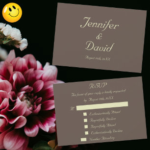 Resposta Divertida Personalizada de RSVP Convite d