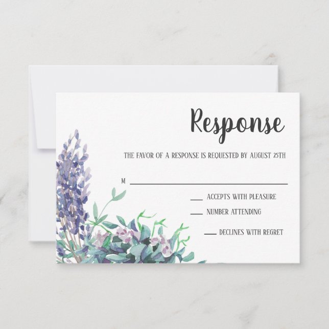 Resposta Floral Eucalyptus Purple do Amor lavanda (Frente)