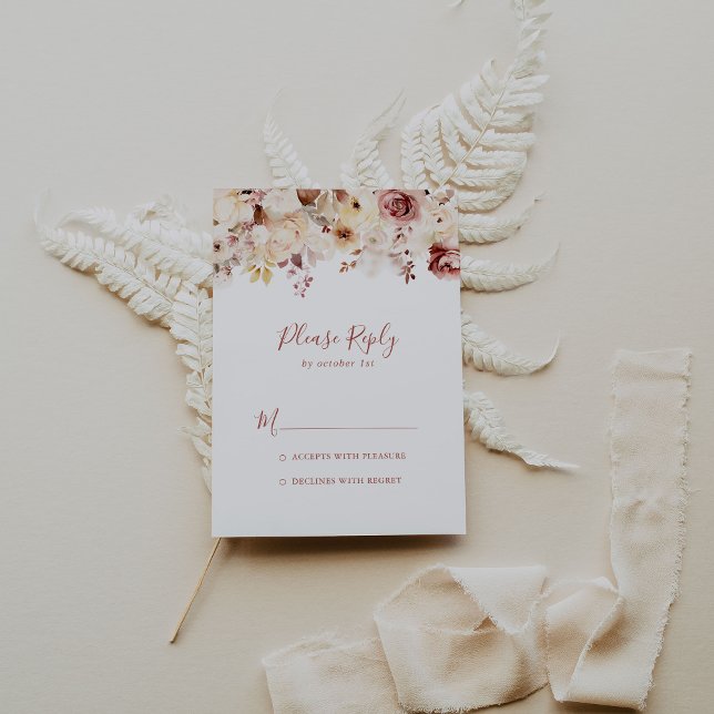 Resposta Floral Graciosa Caligrafia (Criador carregado)