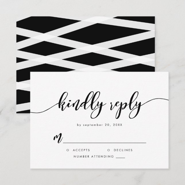 Resposta gentil do Script de Relaxamento Preto e B (Frente/Verso)