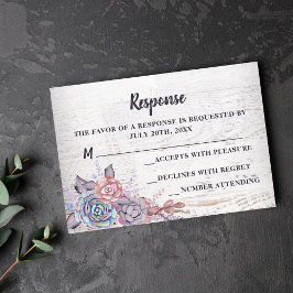 Resposta Mauve Rustic Watercolor