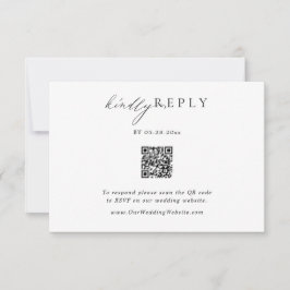 Resposta on-line RSVP de Casamento de Código QR Mi