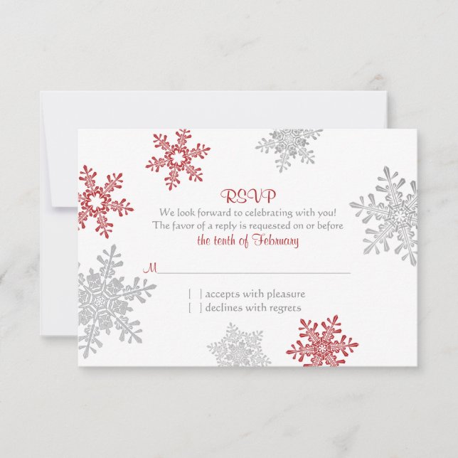 Resposta para Casamento de Inverno Floco de Neve P (Frente)