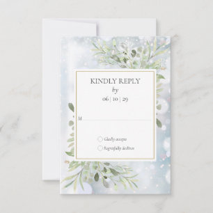 Resposta para Casamento de Verde com Flocos de Nev