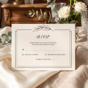 Resposta para Casamento Formal com Galho de Folha