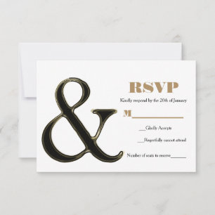 Resposta para Casamento Moderno e Elegante Preto e