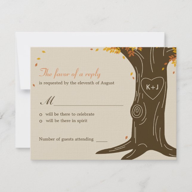 Resposta para Casamento no Outono sob a Árvore de  (Frente)