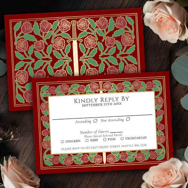 Resposta para Casamento Real Espada Floral Dourado (Criador carregado)