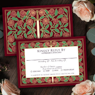 Resposta para Casamento Real Espada Floral Ouro Ve