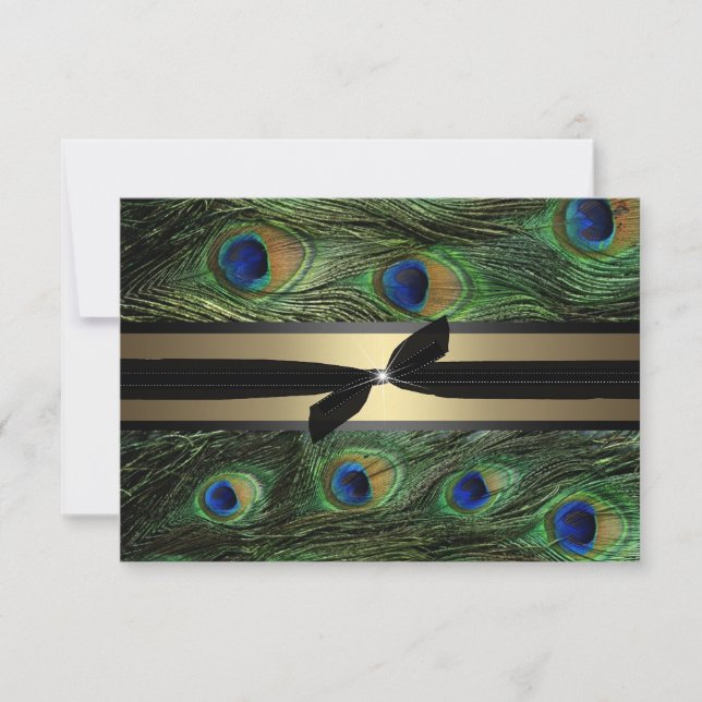 Resposta para Casamento Verde Pavão e Dourado (Frente)