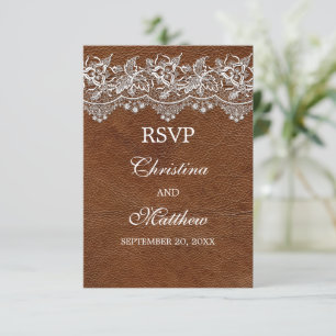 Resposta para o Casamento Leather and Lace Look