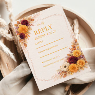 Resposta Quente Floral de Outono