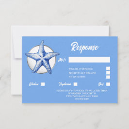 Resposta química azul de Starfish prateado branco