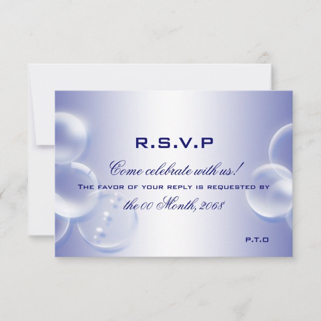 Resposta rsvp casamento na praia (Frente)