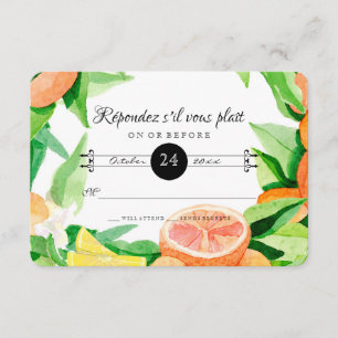 Resposta RSVP Citrus Orange Kumquat Lemon Foles