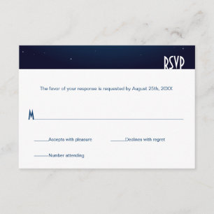 Resposta RSVP da recepção da skyline da cidade