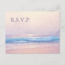 Resposta RSVP de Casamento de Praia da Summer Sea