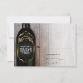 Resposta RSVP de Casamento de Vinha Rustic Vineyar
