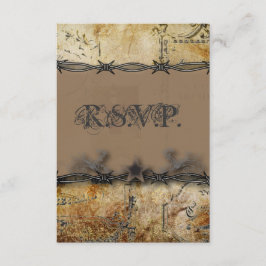 resposta RSVP de casamento do país ocidental com a