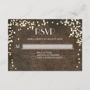 Resposta RSVP — Luzes de Cordas de Tijolos Industr
