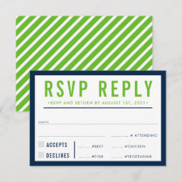 RESPOSTA RSVP RESPOSTA marinho verde ousado modern