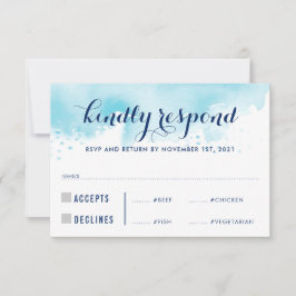 RESPOSTA RSVP RESPOSTA refeições modernas de cor a