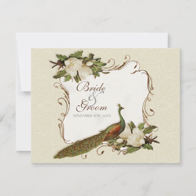 Resposta RSVP - Swirls Vintage Peacock & Magnolia (Frente)